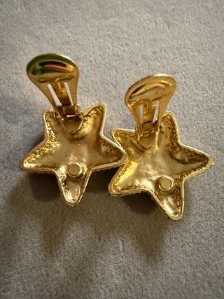 Pendientes vintage France estrella dorados