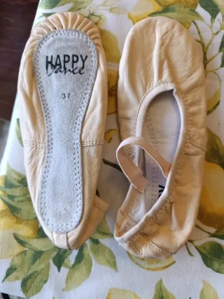 Zapatillas de ballet Happy Dance beige talla 37