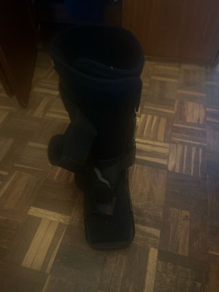 Zapato ortopédico largo negro