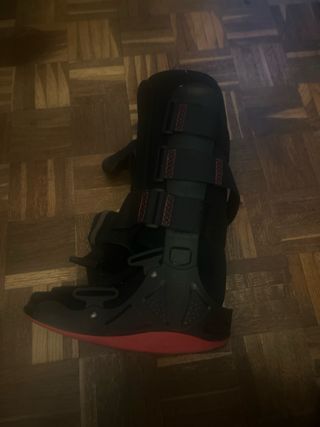 Zapato ortopédico largo negro