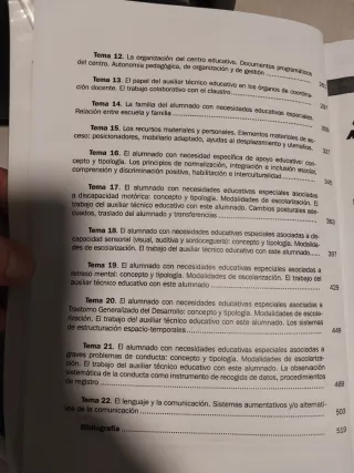 Temario ATE Auxiliar Técnico Educativo