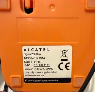 Teléfono Inalámbrico Alcatel Sigma 260 Duo