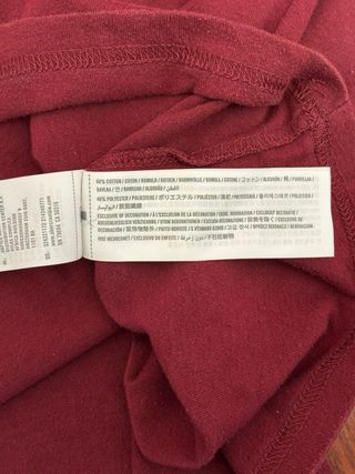 Camiseta Hollister Talla M Roja