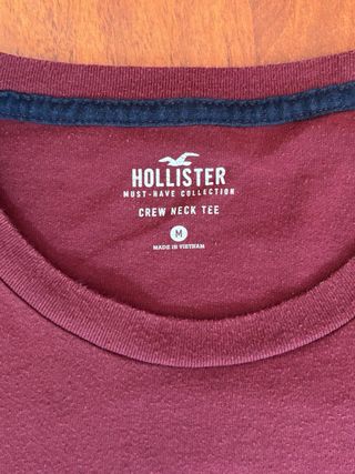 Camiseta Hollister Talla M Roja