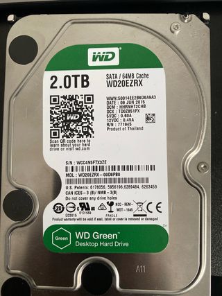 Disco Duro WD 2TB SATA WD20EZRX