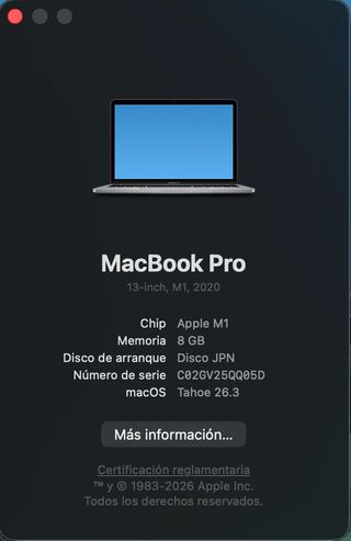 MacBook Pro 13 M1 (2020) 256GB SSD