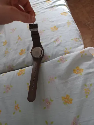 Reloj Sanda Pulsera Marrón y Dorado