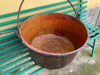 Antico paiolo / pentolone in rame