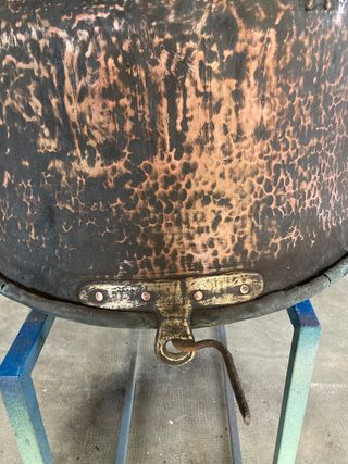 Antico paiolo / pentolone in rame