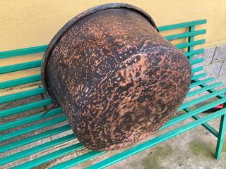 Antico paiolo / pentolone in rame
