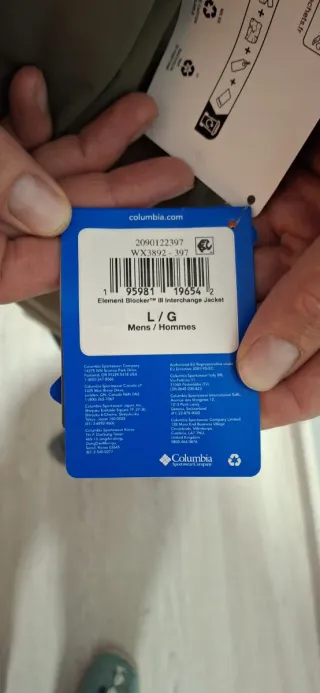 Chaqueta Columbia Element Blocker III Talla L