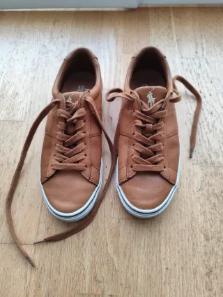 Tenis Polo Ralph Lauren Marrones