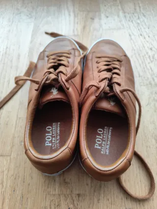 Tenis Polo Ralph Lauren Marrones