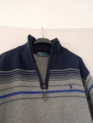 Jersey Ralph Lauren cremallera rayas