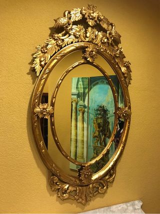 Espejo Barroco Madera Dorada Medidas 1,74 x 0,98