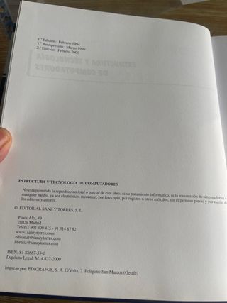 Estructura Y Tecnologia De Computadores