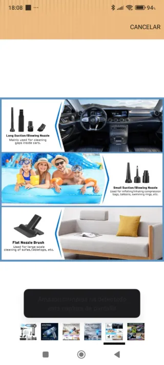 Aspirador de mano potente nuevo