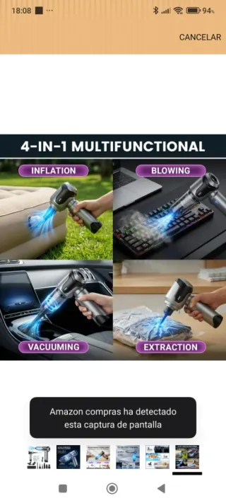 Aspirador de mano potente nuevo