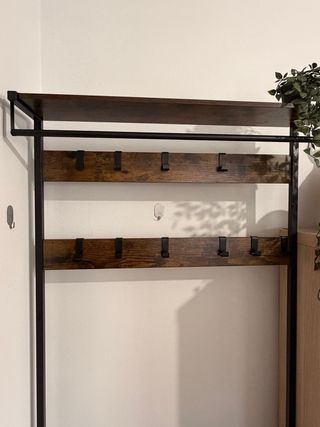 Perchero Zapatero Moderno Metal Madera