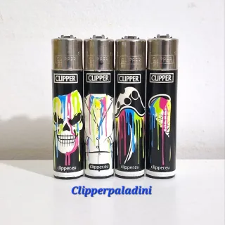 Set 4 Accendini Clipper Design Drip