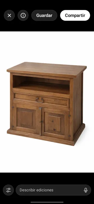 Mueble de madera maciza