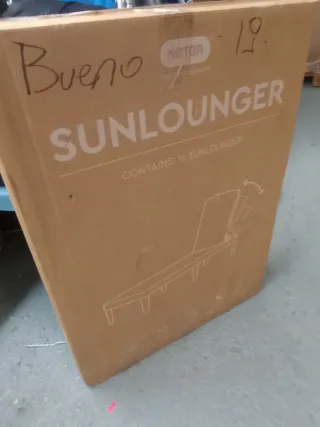 Tumbona exterior gris de plástico KETER