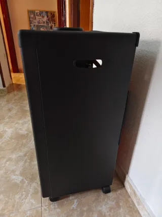 Estufa de gas butano negra