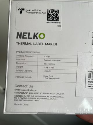 Impresora Etiquetas Nelko PM220