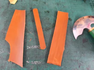 Pulsera Brazalete Cuero Hecha a Mano