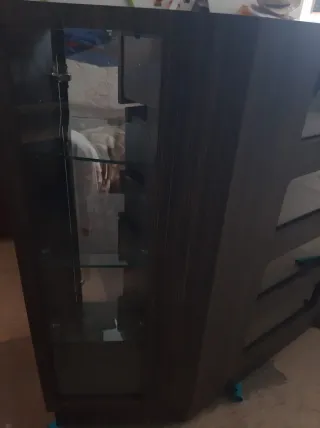 Mueble expositor vitrina aparador madera