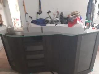 Mueble expositor vitrina aparador madera