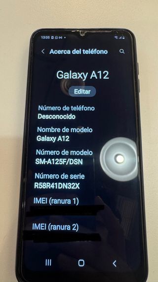 Samsung Galaxy A12 Negro 128GB 4GB RAM