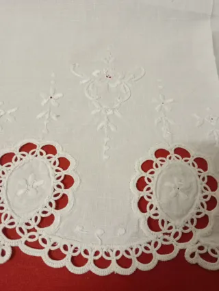 Asciugamano Cotone Vintage Ricamato