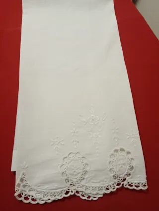 Asciugamano Cotone Vintage Ricamato