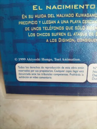 VHS Digimon: Nacimiento de Greymon