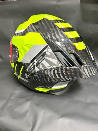 Casco Moto LS2 Dragon Carbon Amarillo Fluor