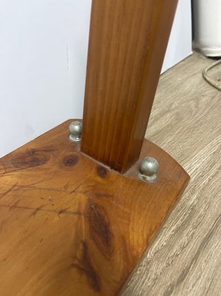 Base para jamonera de madera y metal