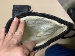 stivali vintag pelle nera con lacci intrecciati 37