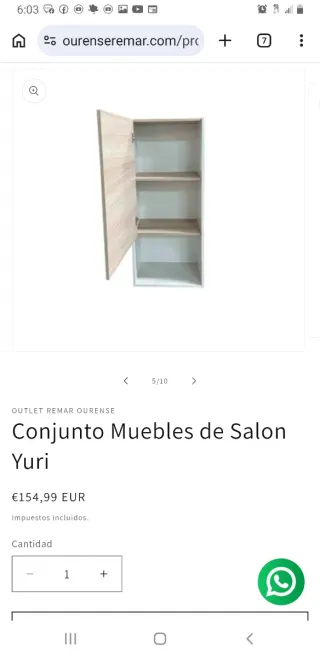 Conjunto Muebles Salón Yuri