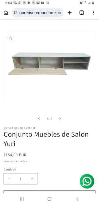 Conjunto Muebles Salón Yuri