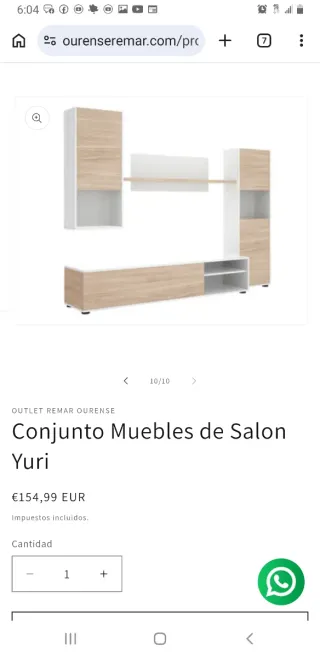 Conjunto Muebles Salón Yuri