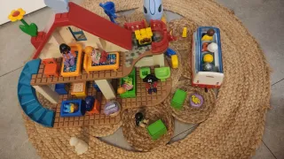 Lote Playmobil 123: Casa, Barco, Autobús, Cohete