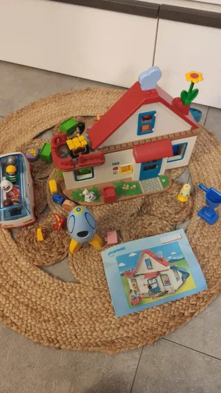 Lote Playmobil 123: Casa, Barco, Autobús, Cohete