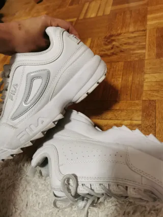 Deportivas Fila Chunky Talla 37 1/2 Blancas