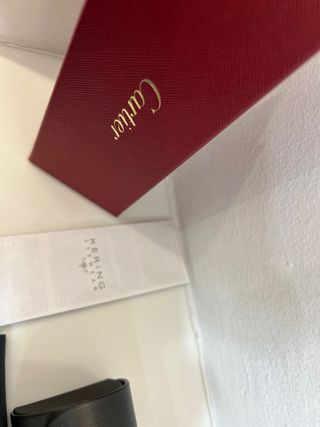 Gafas de sol Cartier negras y doradas