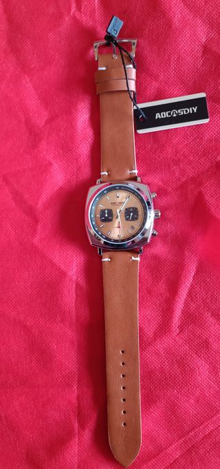 Orologio Crono Aocasdiy Marrone/Oro