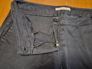 Pantaloni dritti neri donna