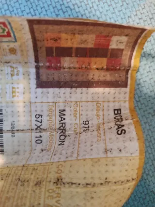 Set di 3 tappeti da ingresso marrone e arancione