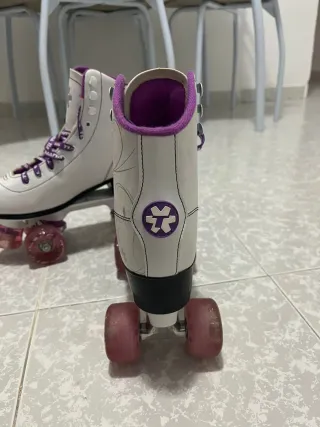 Patines Tijuana 4 Ruedas Blanco/Morado Talla 39