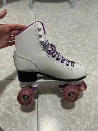 Patines Tijuana 4 Ruedas Blanco/Morado Talla 39